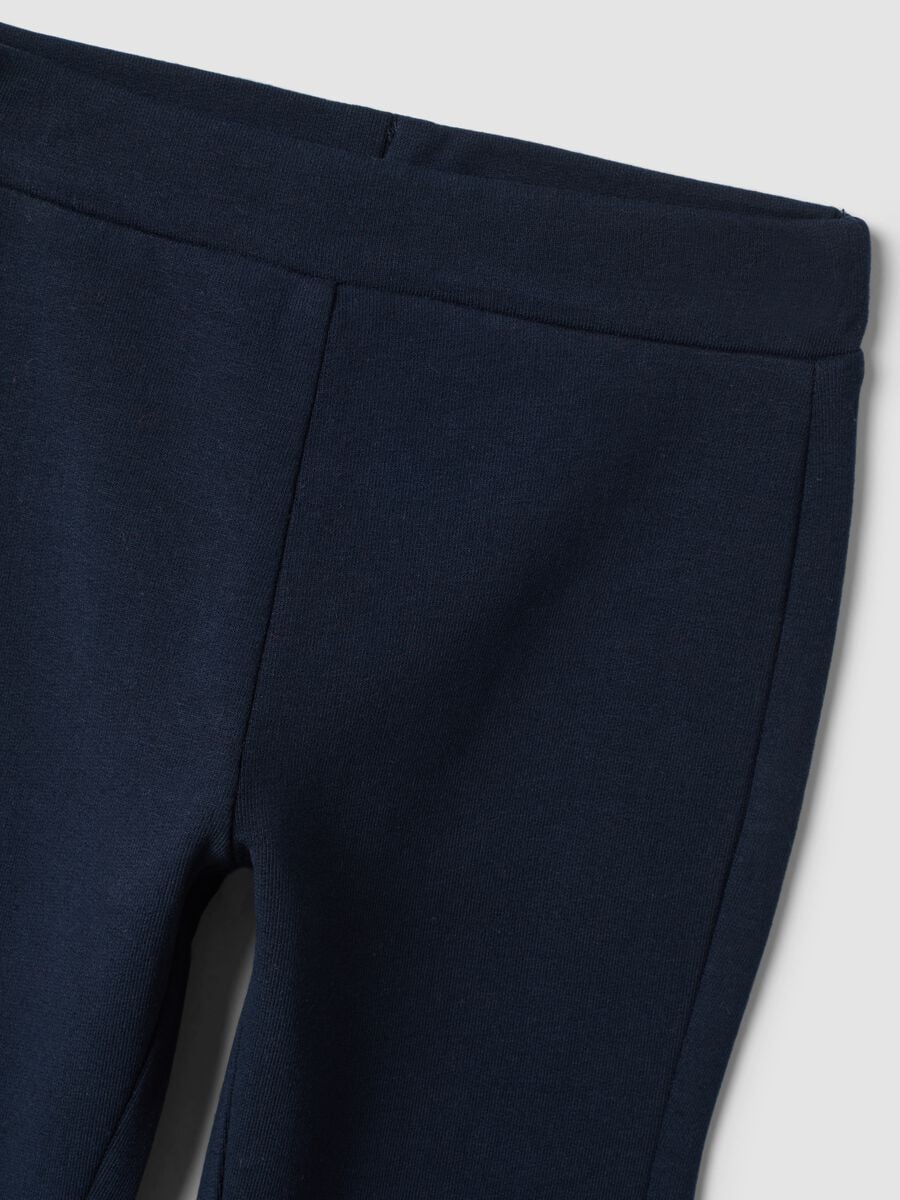 Blue stretch cotton leggings_2