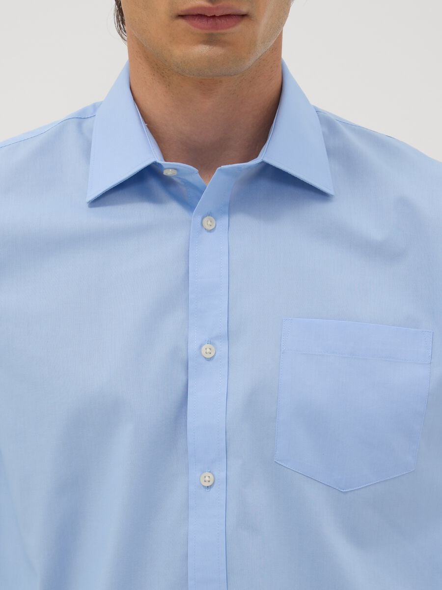 Hellblaues Regular-Fit-Hemd mit klassischem Kragen, b&uuml;gelleicht_1