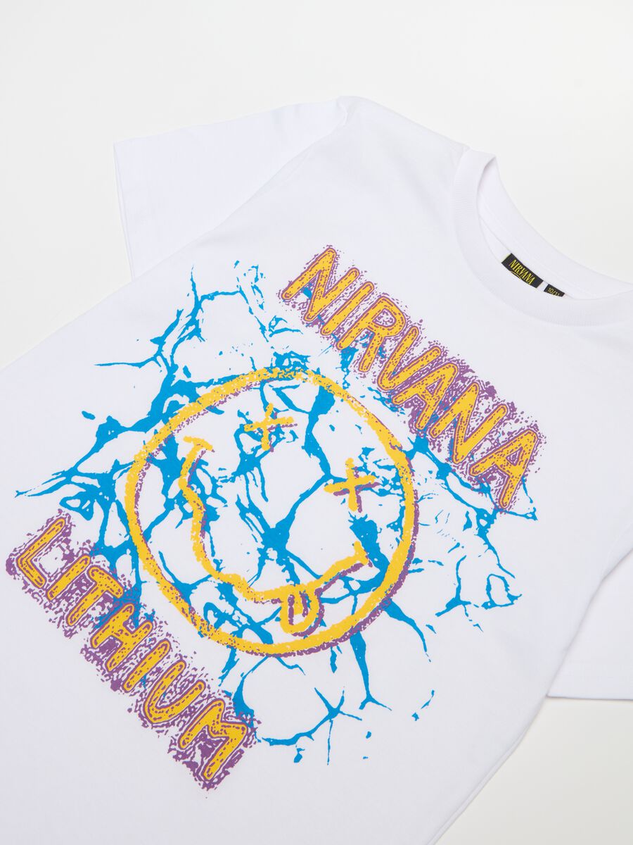 Camiseta de algodón con estampado Nirvana_2