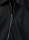 Black zip-up jacket with slim-fit collar_1
