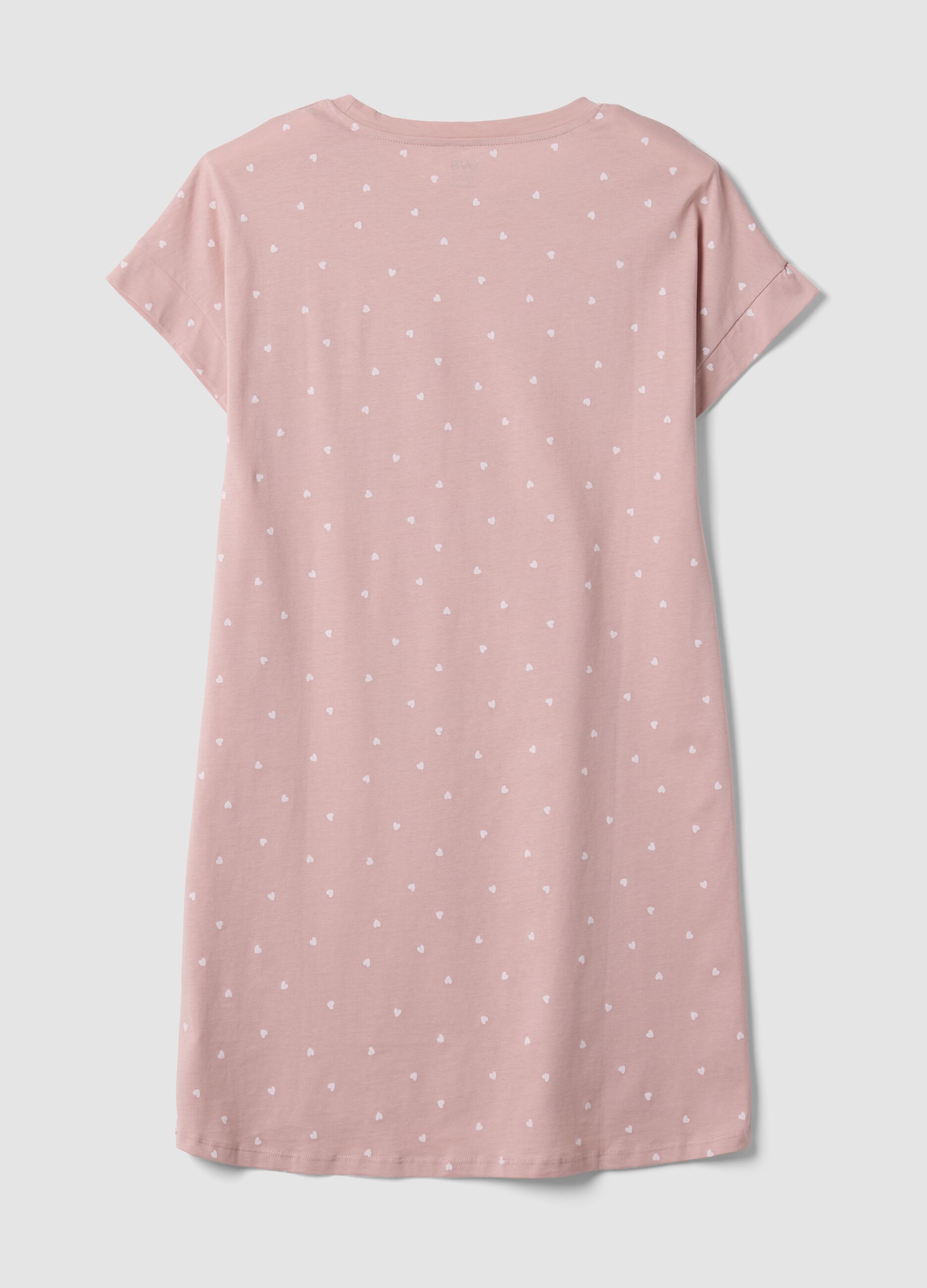 Pink pure organic cotton nightshirt