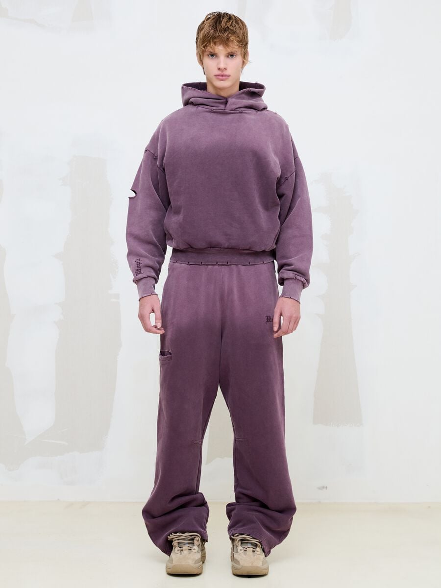 Sunfaded Burgundy Sweatpants_0