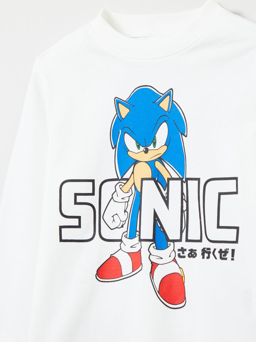 T-shirt with long sleeves and Sonic print_2