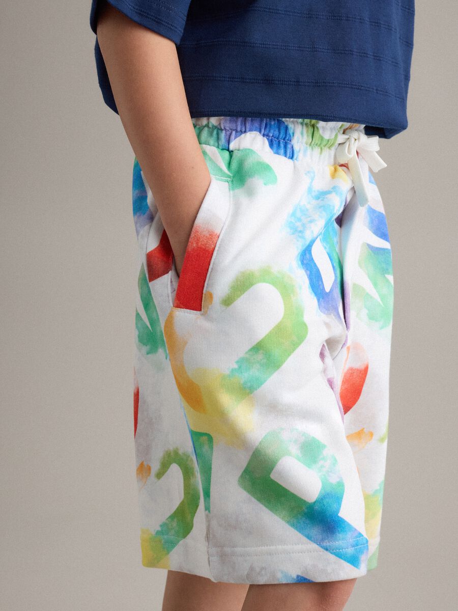 Multicolour pure cotton shorts_2