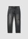 Graue Regular-Fit-Jeans aus Stretch-Baumwoll-Denim_0