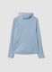Atmungsaktives blaues T-Shirt mit Kapuze ALTAVIA WITH DEBORAH COMPAGNONI_5