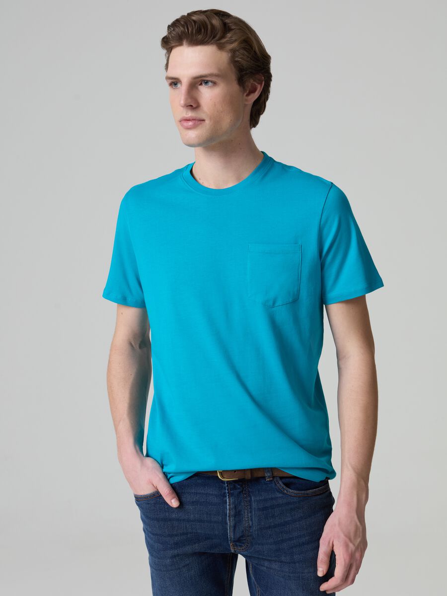 Camiseta de algodón Supima con bolsillo_0