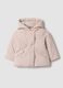 Pink padded hooded jacket, regular fit_0