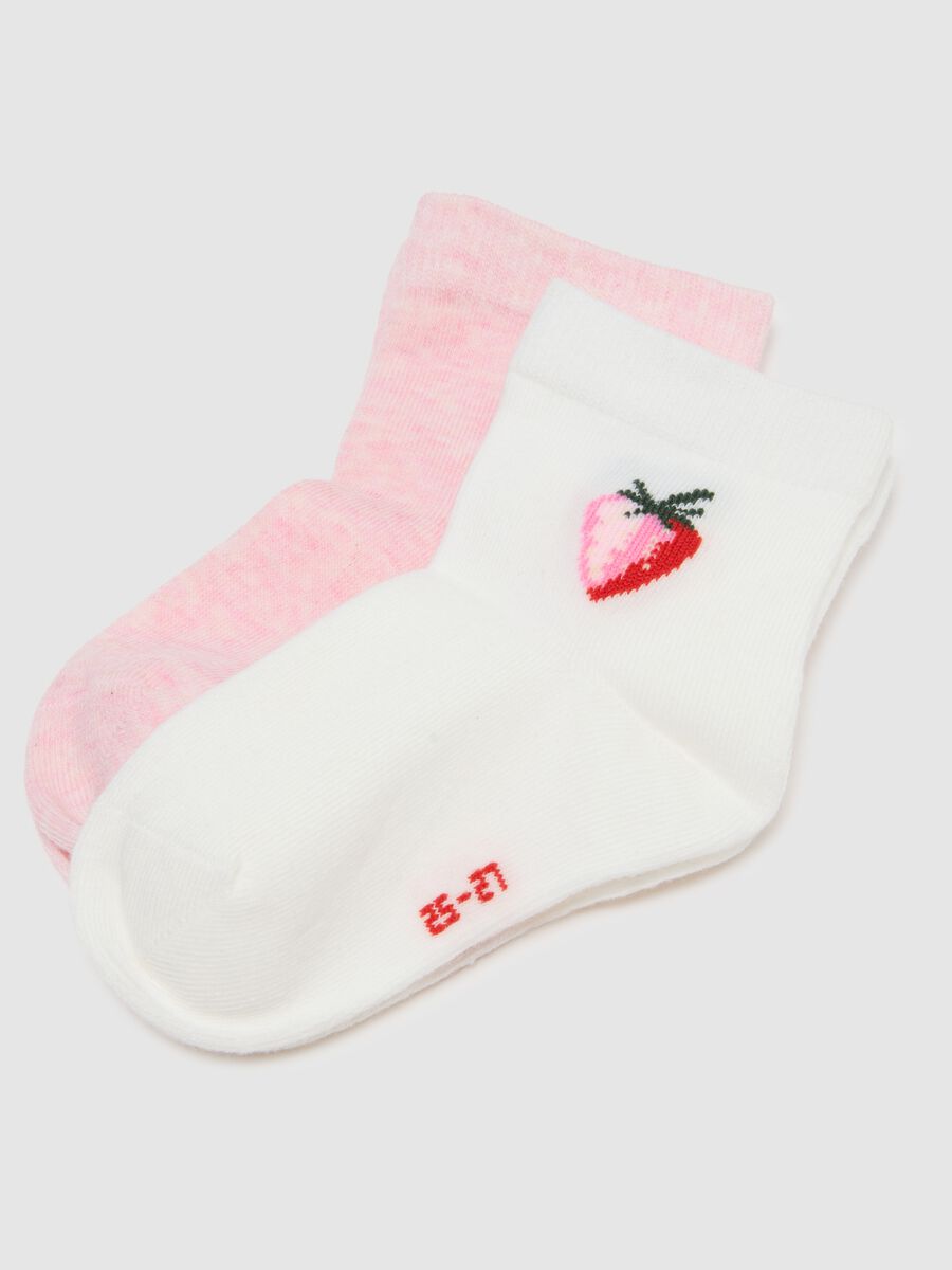 Multipack de meias curtas multicoloridas de algod&atilde;o el&aacute;stico para meninas_2