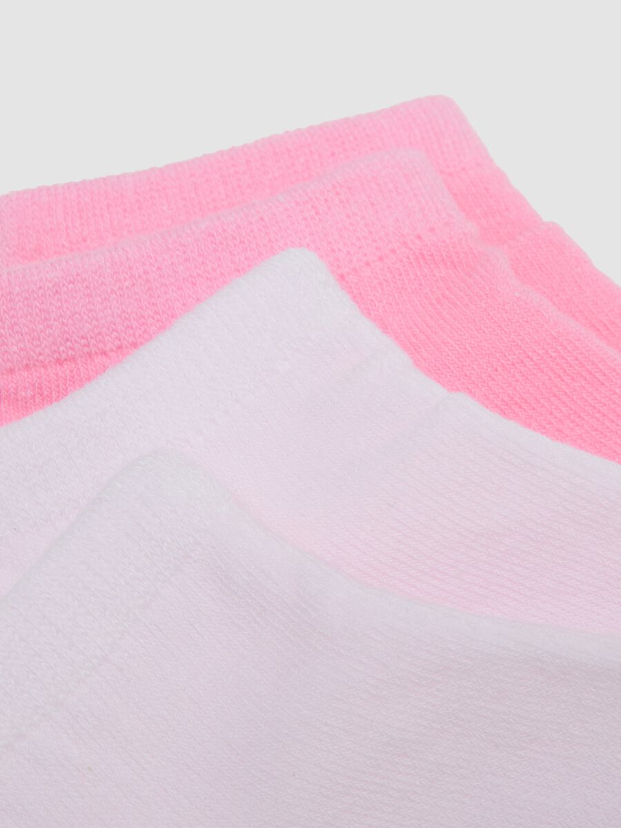 Girls&rsquo; multicolour organic cotton blend ankle socks multipack_1