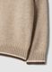 Beiger Regular-Fit-Pullover mit Polokragen und Rippb&uuml;ndchen_2