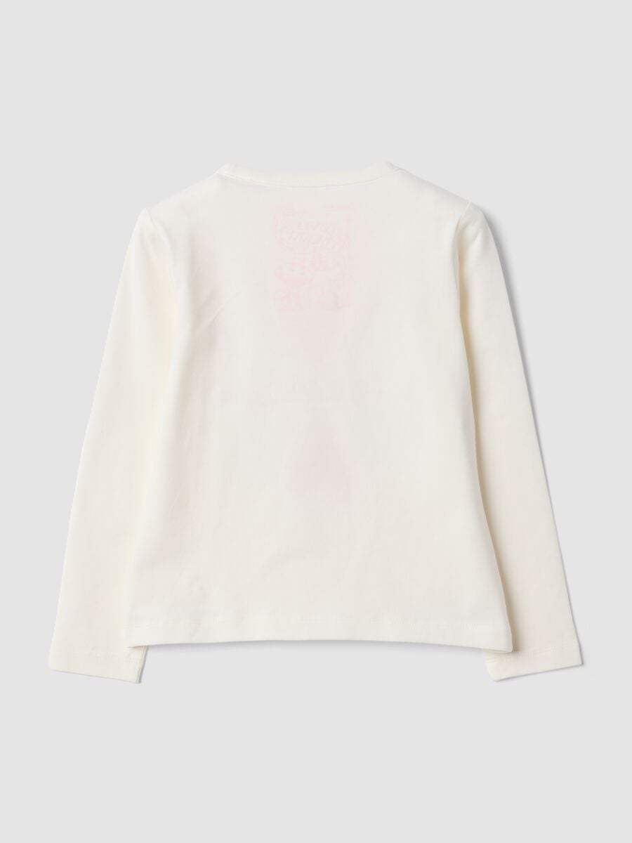 White stretch-cotton regular-fit T-shirt with embroidered hearts_1