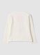 Wei&szlig;es Regular-Fit-T-Shirt aus Stretch-Baumwolle mit gestickten Herzen_1