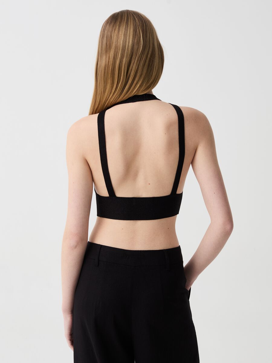 Lurex crop top with bare back_2