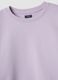 Violetter Sweatshirt aus reiner Bio-Baumwolle mit Rippkragen_2