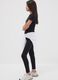 Black skinny leggings in stretch organic cotton blend for girls_2