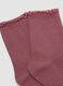 2er-Pack rosa Socken aus elastischer Bio-Baumwolle mit Muschelsaum_2