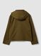 Gr&uuml;ne Parka-Jacke aus Baumwollmix mit Kapuze und Rippkragen_5