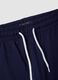 Weiss-blaues Set aus reiner Baumwolle mit T-Shirt und Shorts_3
