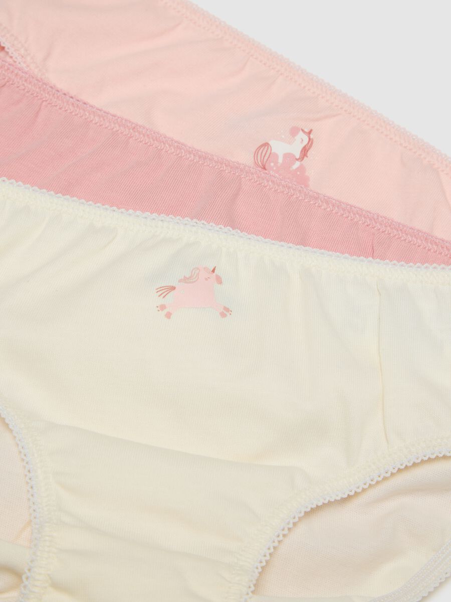 Multipack of multicolour baby girl cotton briefs regular fit_3