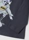 Blaues Oversize-T-Shirt aus reiner Baumwolle mit Batman-Print_3