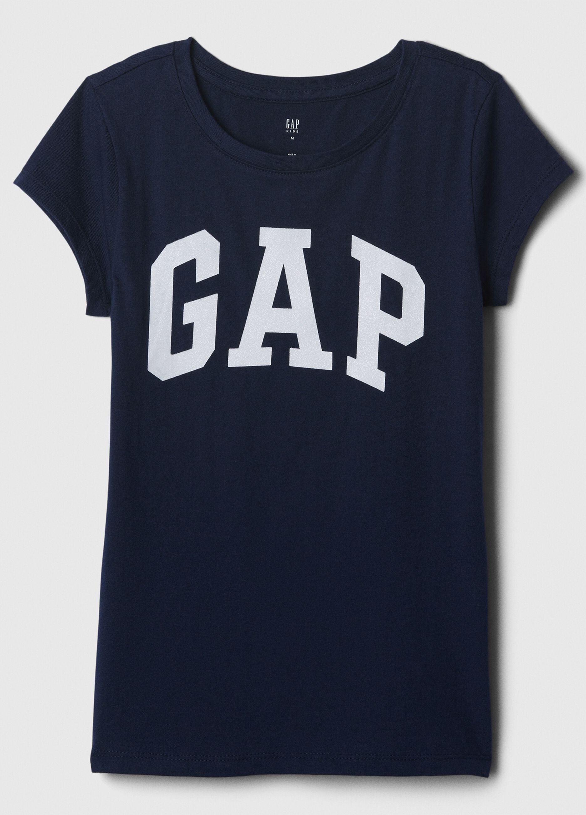 T-shirt Regular Fit de Algod&atilde;o Puro com Log&oacute;tipo