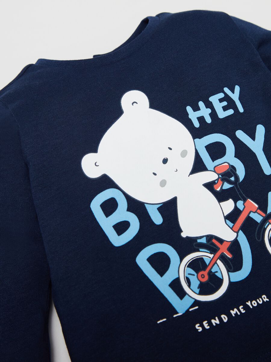 Long-sleeved T-shirt with bear print_2