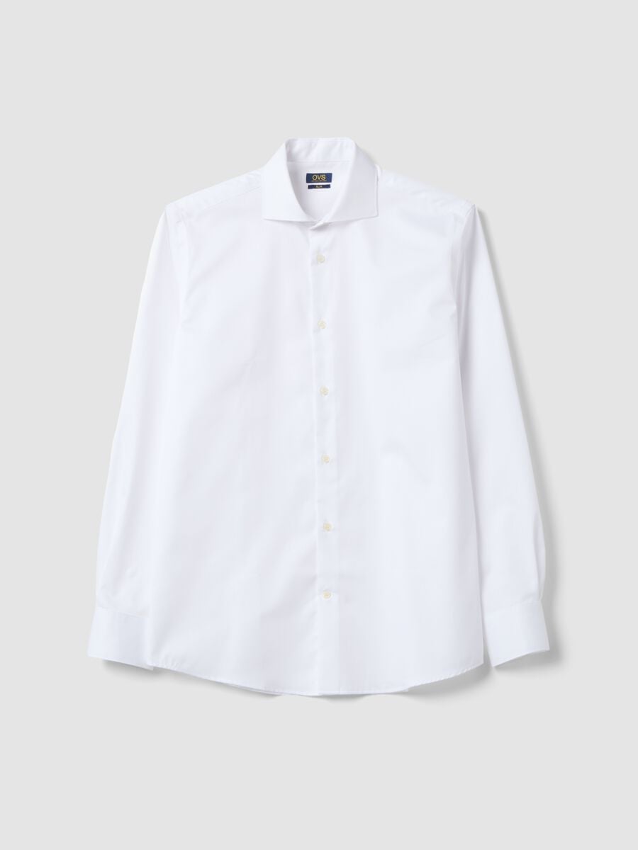 &Lambda;&epsilon;&upsilon;&kappa;ό slim fit &pi;&omicron;&upsilon;&kappa;ά&mu;&iota;&sigma;&omicron; &alpha;&pi;ό 100% &beta;&alpha;&mu;&beta;ά&kappa;&iota; &mu;&epsilon; &gamma;&alpha;&lambda;&lambda;&iota;&kappa;ό &gamma;&iota;&alpha;&kappa;ά, &chi;&omega;&rho;ί&sigmaf; &sigma;&iota;&delta;έ&rho;&omega;&mu;&alpha;_4