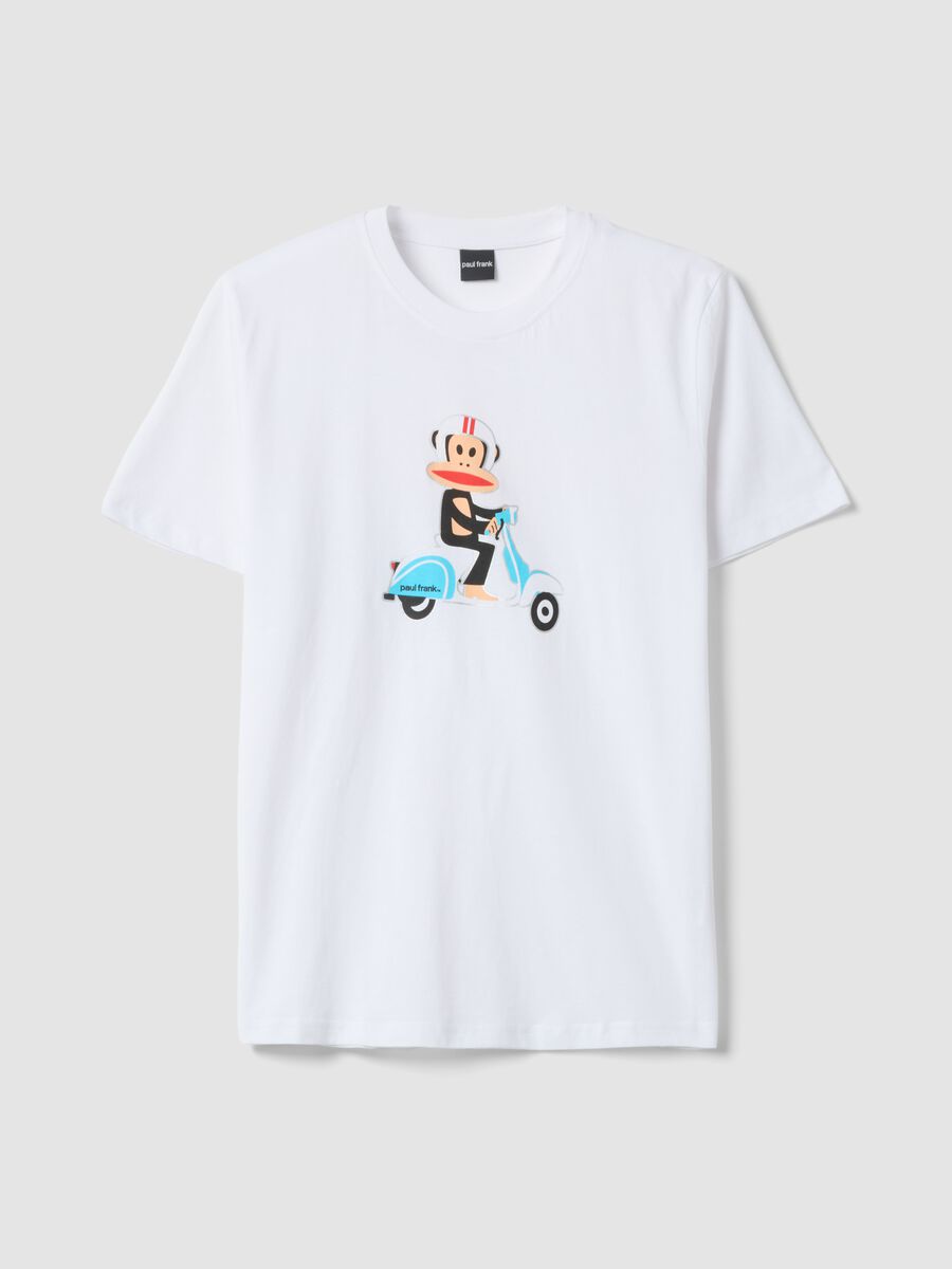 Wei&szlig;es T-Shirt mit Paul-Frank-Print aus reiner Baumwolle, Regular Fit_4