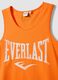 Orange pure cotton tank top regular fit with Everlast logo_1
