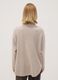 Camel viscose-blend jumper with ribbed high neck, regular fit_3