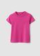 Girls&rsquo; Pink Stretch Cotton T-Shirt, Regular Fit_0