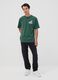 Green pure cotton Peanuts print T-shirt, relaxed fit_1