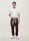 Men&rsquo;s brown relaxed-fit stretch joggers_0