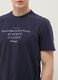 Blaues T-Shirt aus reiner Baumwolle mit kurzen &Auml;rmeln, Regular Fit_3