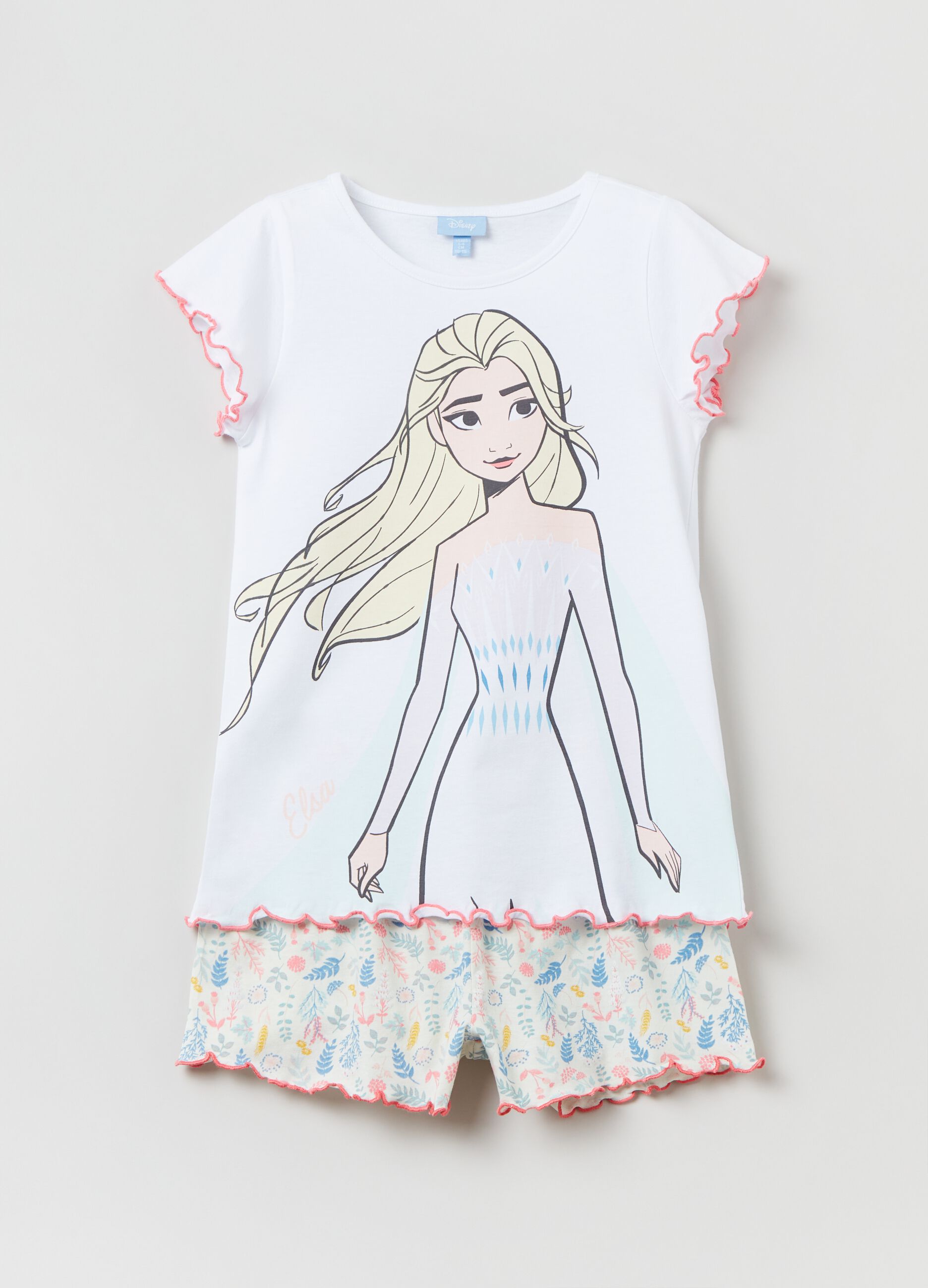 Pijama corto estampado Disney Frozen