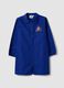 Blue boys&rsquo; school apron with zip and Mario Kart embroidery_0