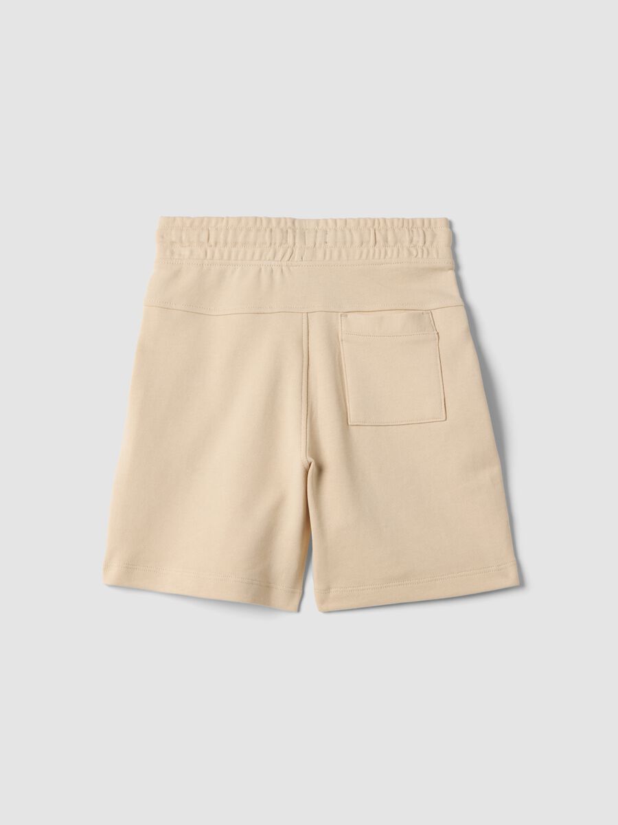 Beige pure cotton boys&rsquo; shorts, regular fit_1