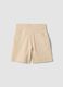 Beige pure cotton boys&rsquo; shorts, regular fit_1