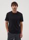 Blue short-sleeve pure cotton T-shirt_2