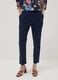 Blue stretch cotton trousers_1