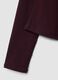 Violettes Crewneck-Top aus Stretch-Viskose mit Kapuze_2
