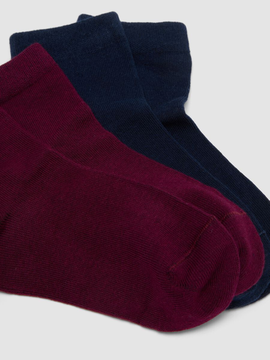 5-pack of multicolour short socks in stretch organic cotton_1