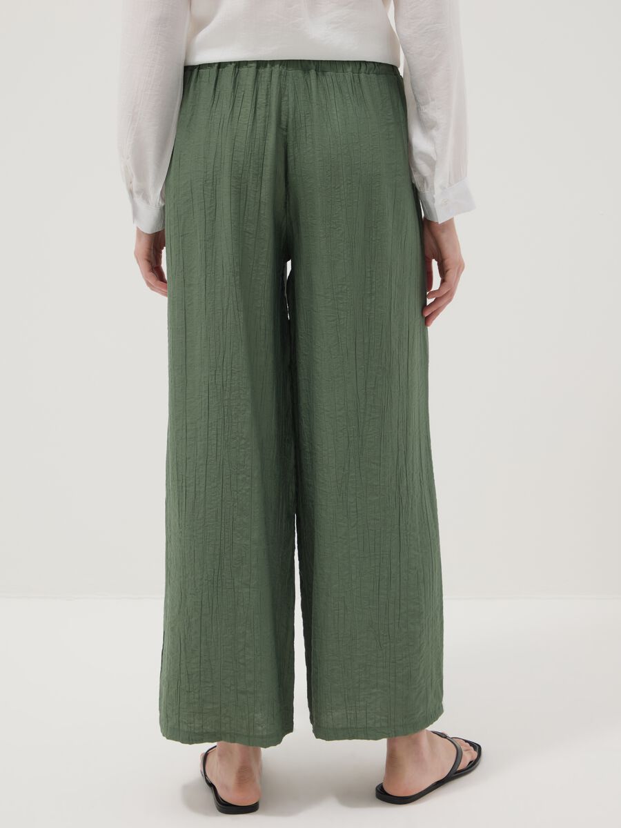 Gr&uuml;ne Palazzo-Hose aus Viskosemix_2