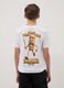 Boy's white pure cotton T-shirt, regular fit with prints_1