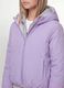 Casaco ultralight roxo revers&iacute;vel com capuz e fecho de correr para menina_1