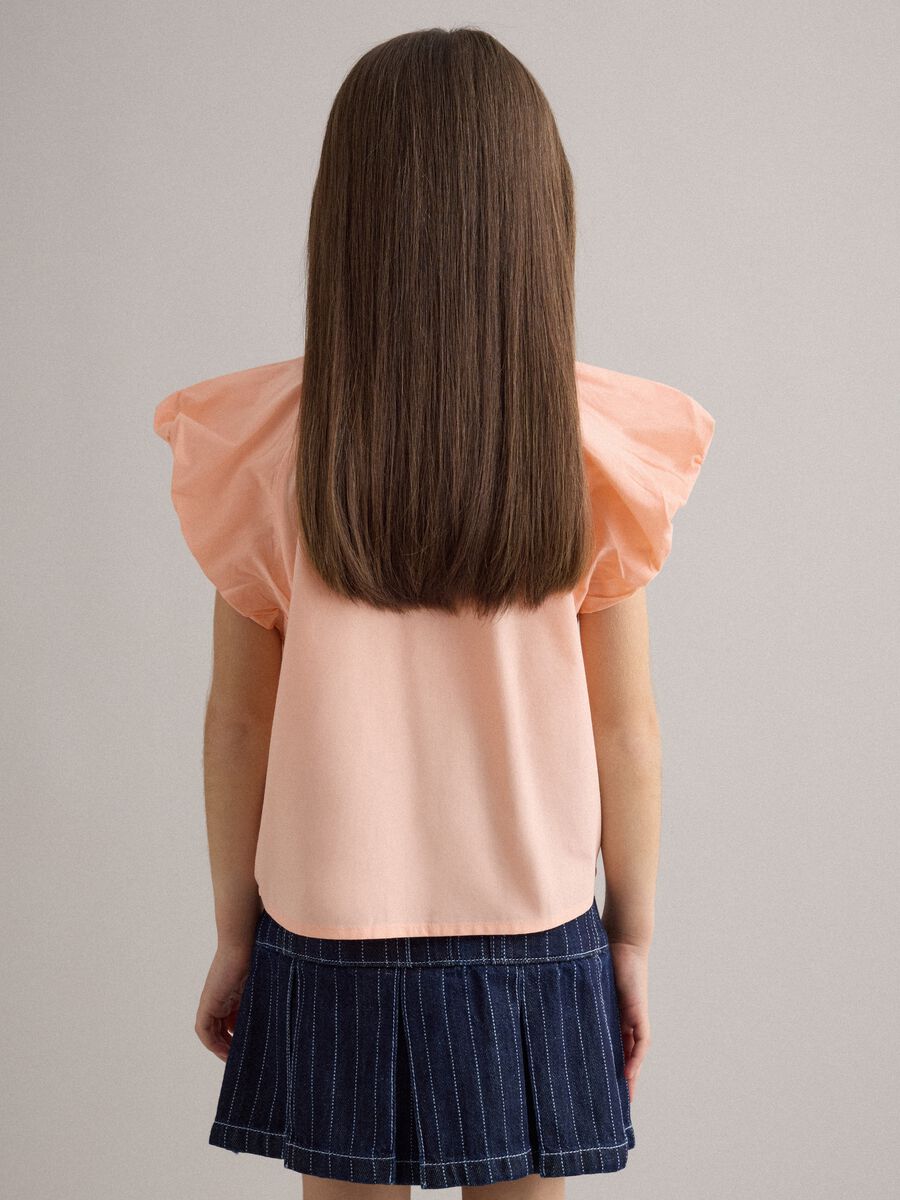 Girls' regular fit pink pure cotton blouse_2