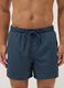 Blaue Badeshorts mit elastischem Bund und Kordelzug_1
