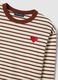 Multicolour Striped Pure Cotton Relaxed Fit Jumper with Heart_5