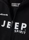 Black cotton-blend hoodie with Jeep print_2